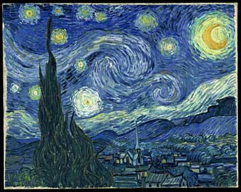 Van Gogh's oil painting 'A Starry Night'